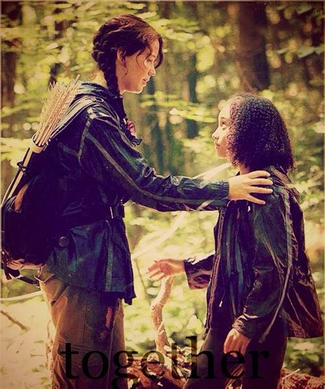 how are katniss and rue similar to mockingjay
